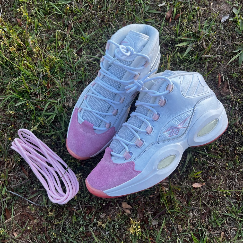 CLEAN Reebok size 12.5 Womens Question Pink Toe 2021 shoes